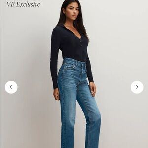 Veronica Beard Classic Blue Straight Leg Jeans